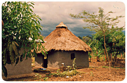 mud hut east africa