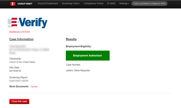 E-Verify VeriFirst