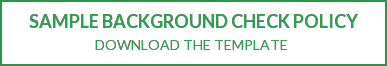 Free Sample Background Check Policy