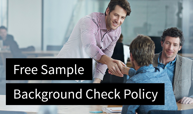 Free Sample Background Check Policy